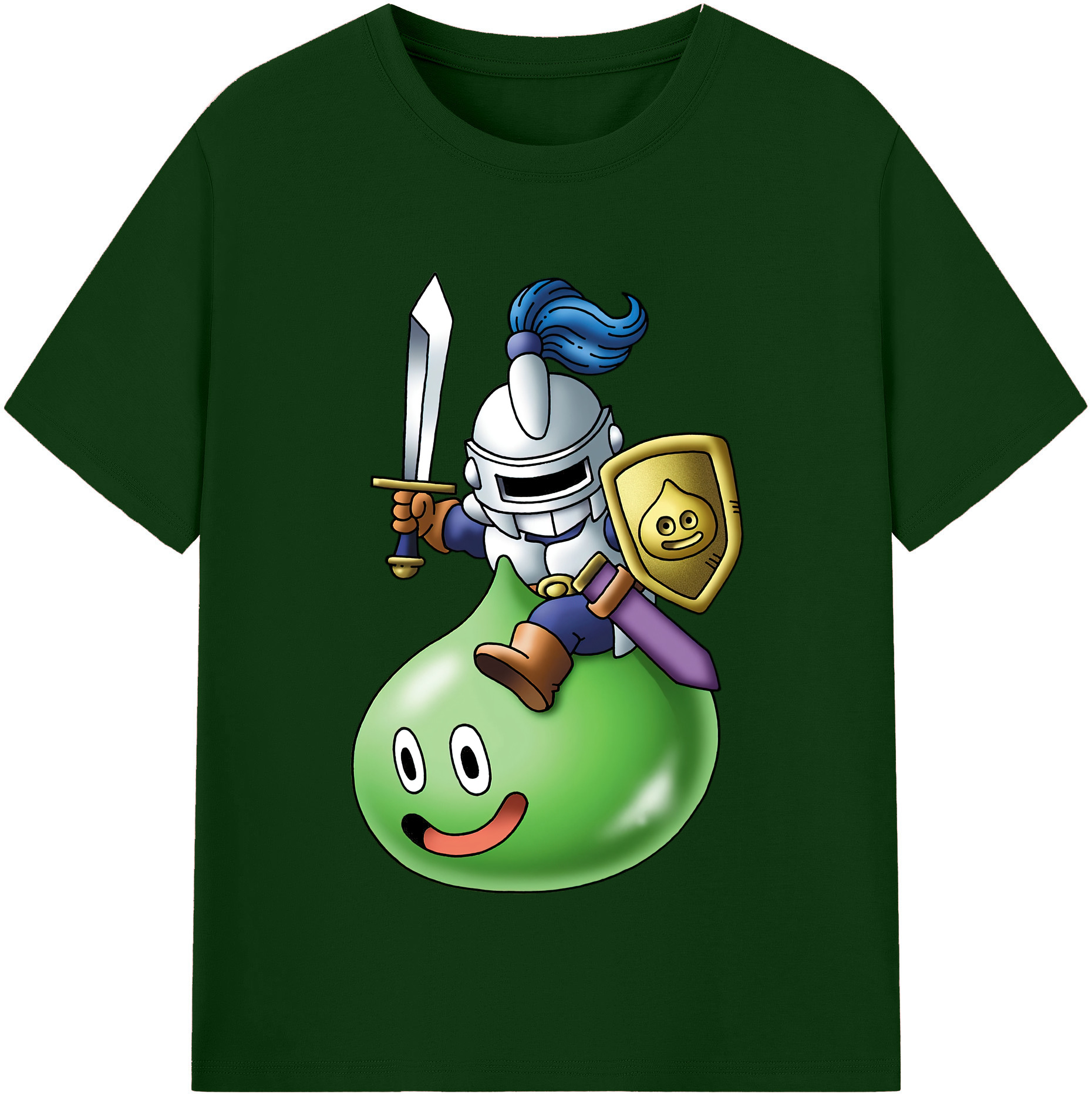 （画像用） ドラゴンクエスト Doragon Kuesuto Dragon Quest 綿100％半袖Tシャツ（フロントプリント）